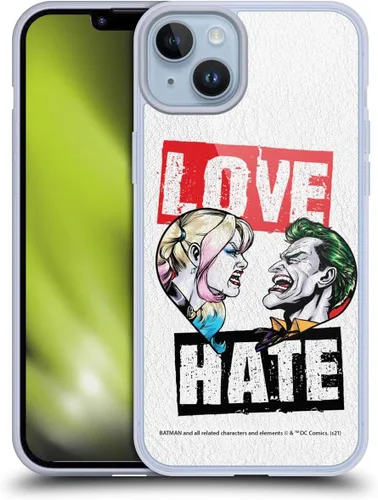 Miniatura 70 de Head Case Designs Funda de gel suave con licencia oficial de Batman DC Comics Love Hate Joker Harley Quinn Graphics [protección de grado militar]