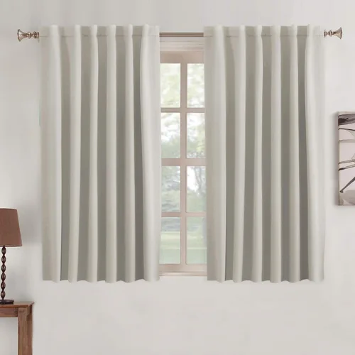 Miniatura 72 de Turquoize Cortinas Opacas para Tratamiento de Ventana con Trabillas Traseras para Sala de Estar/Dormitorio, Tratamientos de Ventana con Aislamiento