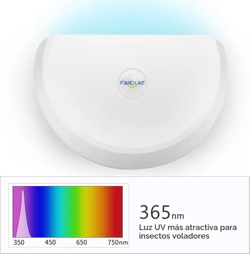 Miniatura 3 de Faicuk WS108 Aplique de Pared Trampa de Luz para Moscas para Capturar Moscas, Polillas, Jejenes, Mosquitos y Otros Insectos Voladores - 13"x7.5"x5.5