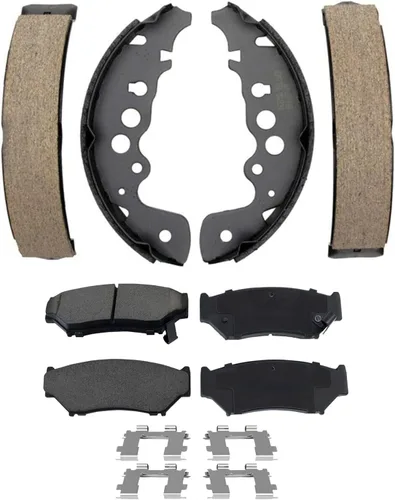 Miniatura 14 de Detroit Axle - Kit de freno delantero para Honda Element 2002-2004 CR-V 2003-2011 Pinza de freno de disco lateral del pasajero con soporte Pastillas