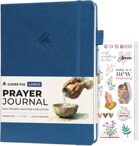 Miniatura 7 de Clever Fox Diario de oración – Cuaderno devocional diario y gratitud – Planificador religioso y libro de dioses – Regalos y accesorios basados
