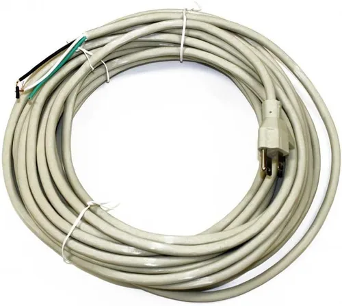 Miniatura 2 de Cable de alimentación de repuesto de calibre 18, se adapta a aspiradoras verticales de estilo perfecto, 3 conductores, 50 pies de longitud