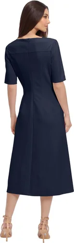 Miniatura 3 de Maggy London Vestido midi plisado doble de manga corta para mujer