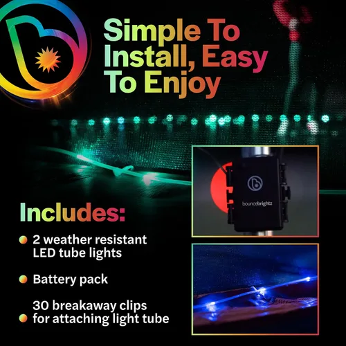 Miniatura 6 de Brightz BounceBrightz LED Trampoline Lights, Color Changing - Motion Sensing - Changes Colors When You Jump - Fits 8FT 10FT 12FT 14FT 15FT