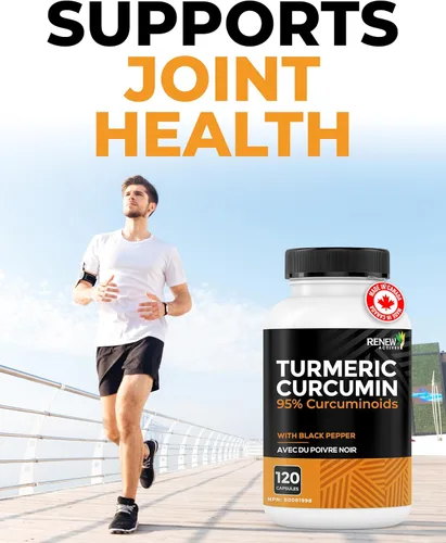 Miniatura 2 de Renew Actives Curcumina de cúrcuma orgánica de máxima potencia + cápsulas de pimienta negra. Suministro de 2 meses. Sin OMG y fuente