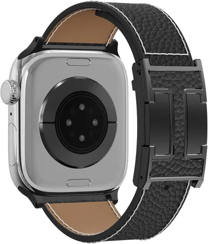 Miniatura 23 de Correa de reloj magnética de cuero compatible con Apple Watch Ultra 49 mm, 46 mm, 45 mm, 44 mm, 42 mm, 41 mm, 40 mm, 38 mm, correa de repuesto