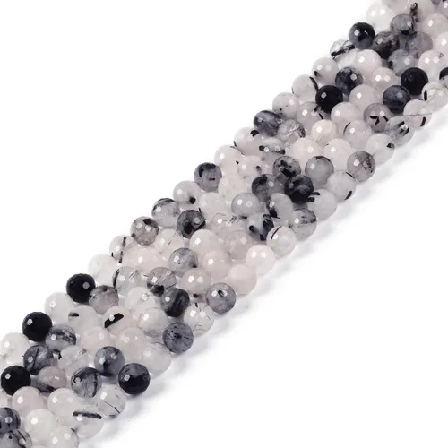 Miniatura 14 de Piedra lunar natural de 0.315 pulgadas (0.315 in), cuentas redondas sueltas para hacer collares, pulseras, joyas, 15 pulgadas
