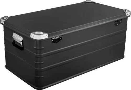 Miniatura 6 de Eylar Caja de almacenamiento de aluminio cruzada para Overland, baúl, estuche de carga de metal, caja de almacenamiento (combo de 4 piezas, negro)