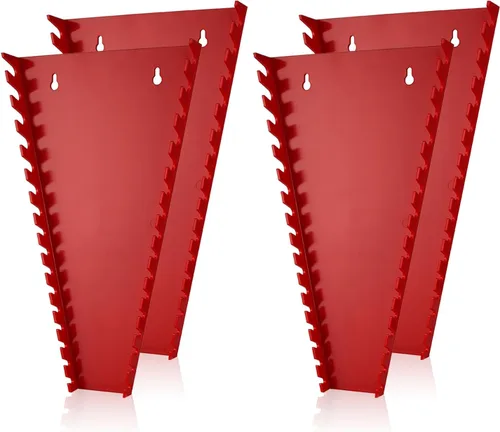 Miniatura 8 de ALOANES Organizador de llaves de plástico ABS de 32 ranuras, organizador de llaves colgantes estándar para caja de herramientas y pared, compatible