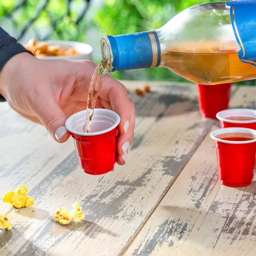 Miniatura 2 de GUSTO [2 onzas – 100 vasos de chupito desechables – Vasos de chupito de gelatina roja para fiestas y eventos (paquete anteriormente cómodo)