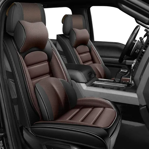 Miniatura 17 de Juego completo de fundas de asiento de automóvil para GMC Sierra 1500/2500/3500 Denali SLT AT4 AT4X Base Fundas de asientos 2008-2025, Protectores
