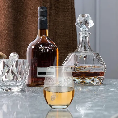 Miniatura 2 de Geiserailie Copas de vino sin tallo de colibrí, vidrio sin tallo, rama de Navidad, taza de té, exquisitos regalos para mujeres, amigos, hombres