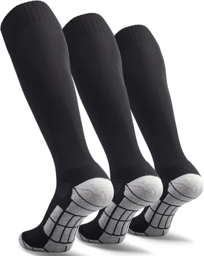 CWVLC - Calcetines de fútbol (135 pares) calcetines altos hasta la rodilla, para deportes de equipo, para adultos, jóvenes y niños