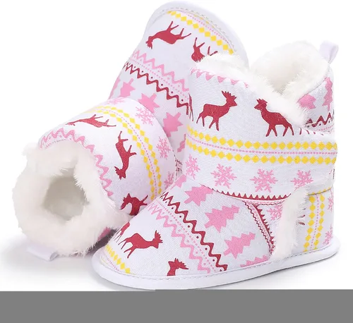 Miniatura 3 de Infant Snow Boots Newborn Booties Toddler First Walkers Baby Girls Boys Crib Shoes Winter Warm Prewalker Non-Slip Footwear