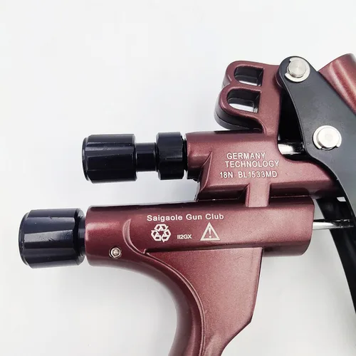 Miniatura 5 de HVLP 6800B pistola pulverizadora 0.051 in sin taza de lavado y adaptador herramienta de pintura spayer coche pistola de pintura de aire aerógrafo