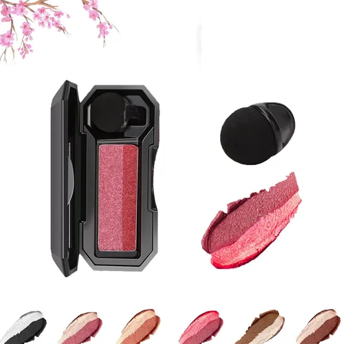 Miniatura 9 de Sombra de ojos perfecta de doble color, maquillaje de sombra de ojos perezosa de dos tonos, altamente pigmentada con exquisitas purpurina