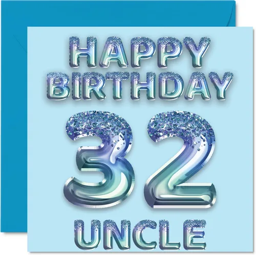 Miniatura 179 de Stuff4 Tarjeta de primer cumpleaños para niños, globo de fiesta con purpurina azul, tarjetas de feliz cumpleaños para niño de 1 año, nieto, hijo, 57