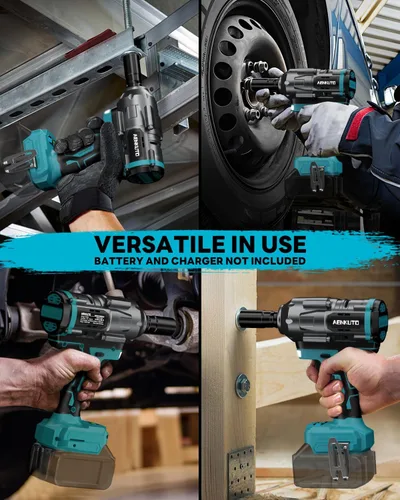 Miniatura 6 de Llave de impacto inalámbrica para batería Makita de 18 V, 1500 Nm (1106 pies-libras) pistola de impacto sin escobillas de 1/2 pulgada, luz