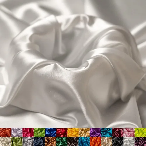 Miniatura 27 de Ice Fabrics The Yard - Tela de satén elástica Charmeuse de 58/60 pulgadas de ancho, sedosa y suave para coser ropa, vestidos, vestidos de noche