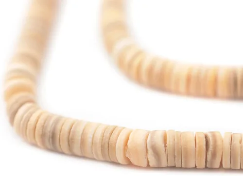 Miniatura 7 de TheBeadChest - Cuentas Heishi de concha natural beige (0.315 in)