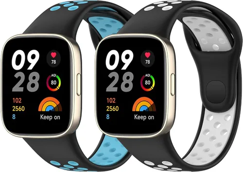 FitTurn Correas de reloj compatibles con Xiaomi Redmi Watch 3/Mi Watch Lite 3, correa de repuesto colorida para Xiaomi Redmi Watch3/Mi Watch Strap