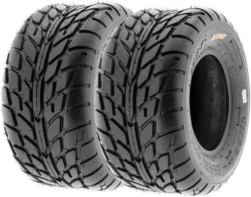 Par de 2 llantas SunF A021 TT Sport ATV UTV para pista de tierra y pista plana 225/45-9 (18x9-9), 6 PR, sin cámara