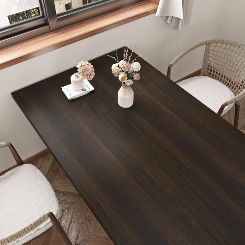 Miniatura 3 de Wallercity Deed - Papel de contacto de grano de madera marrón para encimeras, papel tapiz de madera para despegar y pegar para baño, cocina, vinilo