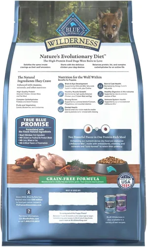 Miniatura 2 de Blue Buffalo Wilderness Puppy - Alimento seco para perros con alto contenido de proteínas con pollo real, sin granos, fabricado en los Estados