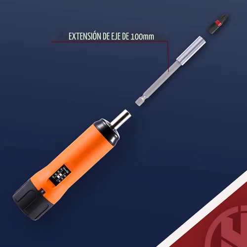 Miniatura 9 de KNINE OUTDOORS Juego de Llaves de Torsión/Destornillador Dinamométrico de 10-70 Libras-Pulgada para Mantenimiento con Mango de Barra en T, 40 Puntas