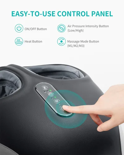 Miniatura 3 de Nekteck Máquina masajeadora de pies con calor, masaje de pies Shiatsu para fascitis plantar y neuropatía, herramientas de masaje elegibles para HSA