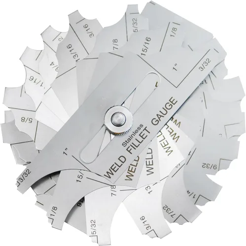 Miniatura 7 de RIVERWELD Juego de Calibradores de Soldadura de Filete de 7 Piezas Calibrador MG-11 Rl Calibradores de Profundidad Prueba de Inspección de Soldadura