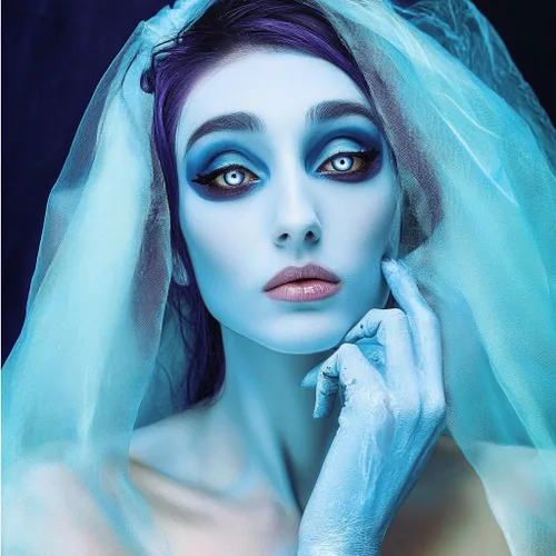 Miniatura 8 de Paleta de sombra de ojos azul, 9 colores, Mardi Gras Carnival prensado pigmento con purpurina, paleta de sombra de ojos impermeable, paleta