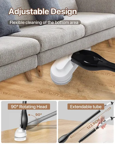 Miniatura 5 de Trapeador eléctrico inalámbrico con pulverizador, tanque de agua de 27.1 fl oz y batería de 4000 mAh, limpiador eléctrico de piso con mango