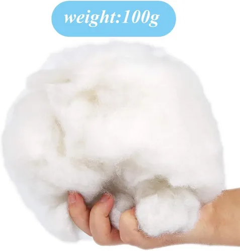Miniatura 2 de BUTUZE Relleno de Fibra de Poliéster Premium de 3.5oz, Relleno de Fibra de Alta Resiliencia para Manualidades, Animales de Crochet, Relleno
