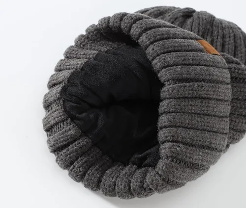 Miniatura 6 de Home Prefer Gorro de invierno para hombre, gorro de punto de vellón, gorro cálido para hombre y mujer