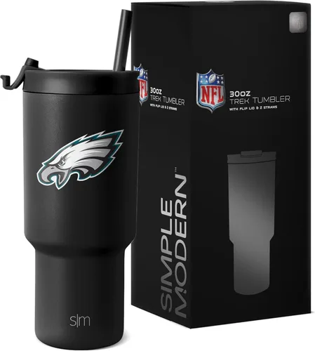 Miniatura 33 de Simple Modern - Vaso de 30 oz con tapa abatible y tapa con pajita Arizona Cardinals