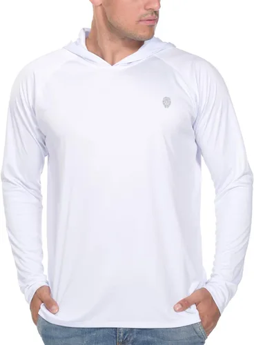 Miniatura 4 de Camisa de pesca para hombres de manga larga, con protección solar SPF 50+ UV, camiseta tipo sudadera