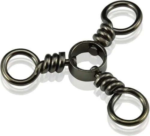 AMYSPORTS Conector de pesca Pescado Giratorios de 3 vías de pesca Giratorio de agua salada Accesorios de aparejos de pesca Crossline Trolling Line