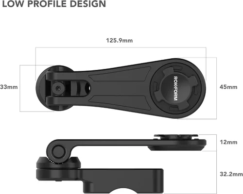 Miniatura 6 de Rokform Soporte para teléfono RokLock para motocicleta, se adapta a la mayoría de Harley, métricas y cruceros indios (aluminio pulido)