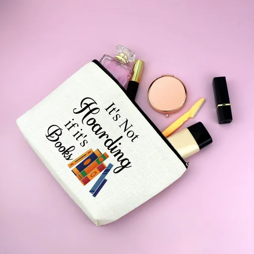 Miniatura 4 de Mxrymvu Regalos para amantes de los libros, regalos para bibliófilos, bolsa de maquillaje, libro de lectura, club, regalo para mujeres, bolsa