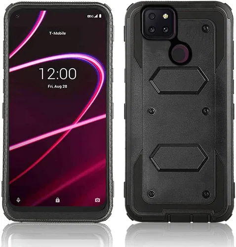 Miniatura 7 de Asuwish Funda de teléfono para T-Mobile Revvl 5G, híbrida, resistente, a prueba de golpes, a prueba de caídas, cuerpo completo, resistente