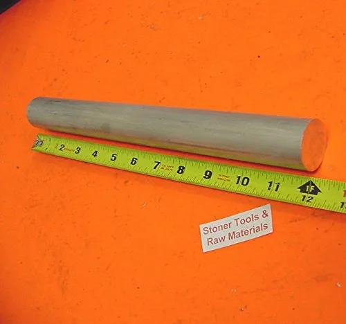Varilla redonda de aluminio de 1-3/8" de 12" de largo +.07"/-0 6061 T6511 Barra sólida. Esta es barra extruida no lijada ni pulida y puede tener