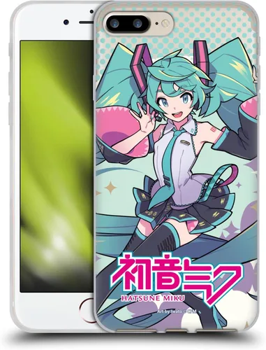Miniatura 19 de Head Case Designs Licencia Oficial Hatsune Miku Gráficos Lindos Carcasa de Gel [Protección de Grado Militar] Compatible con Apple iPhone 7
