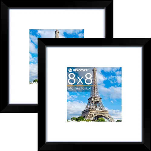 Miniatura 8 de NEXCOVER Portarretratos de 8.5 x 11 pulgadas, color negro, 10 unidades, marcos de fotos de 8.5 x 11 pulgadas con plexiglás HD inastillable, marcos
