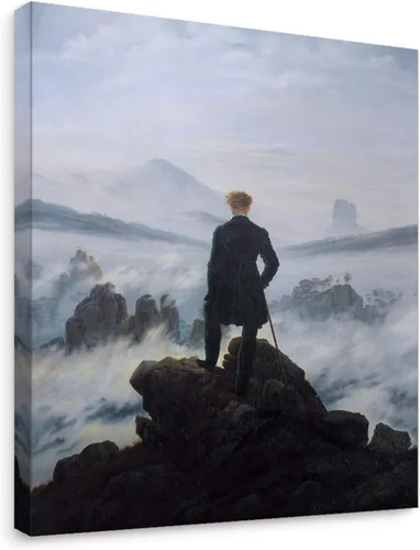 Miniatura 37 de Niwo ART - Montañas y mar, serie de pinturas más famosas del mundo, lienzo de pared para decoración del hogar, envoltura de galería, estirado