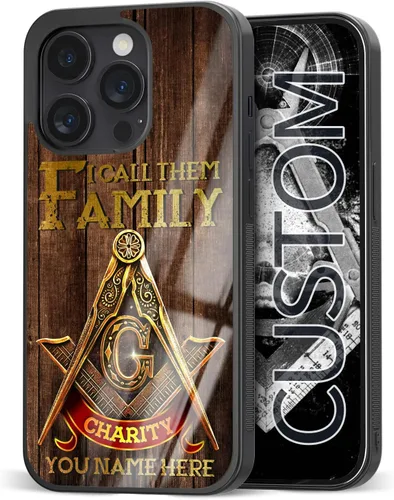 Miniatura 9 de Fundas de teléfono personalizadas con nombre de hermano masónico, regalos de mampostería gratis para hombres para iPhone 11 12 13 14 15 16 Pro Max