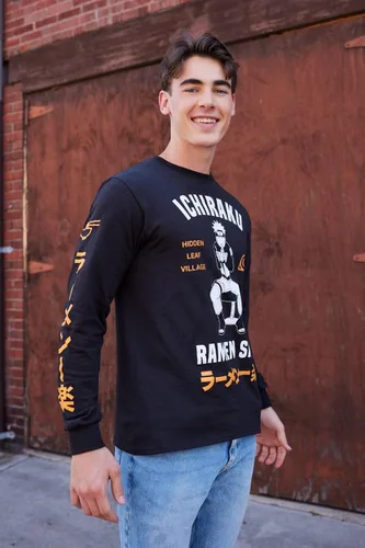 Miniatura 3 de Naruto Shippuden Ichiraku Ramen Shop Anime Camiseta de manga larga para adultos con licencia oficial de Ripple Junction
