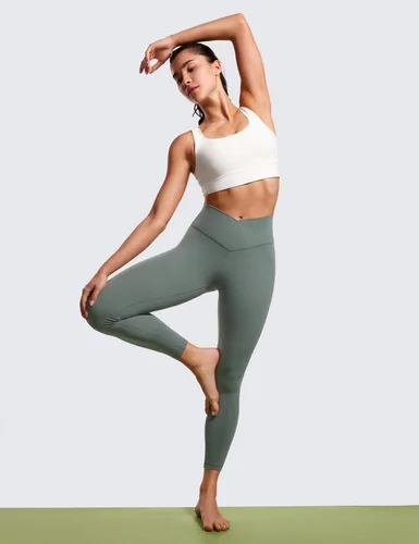 Miniatura 3 de CRZ YOGA Butterluxe - Leggings de entrenamiento con cintura cruzada para mujer, 2528 pulgadas, cintura alta cruzada en V, para gimnasio, atletismo