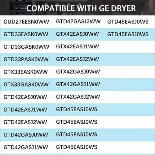 Miniatura 7 de WISINY We01x24552 Pomo Temporizador de Secadora para Pomo de Secadora GE GTD33EASK0WW GTD42EASJ2WW GTD45EASJ2WS GTD42EASJ0WW GTD42GASJ2WW