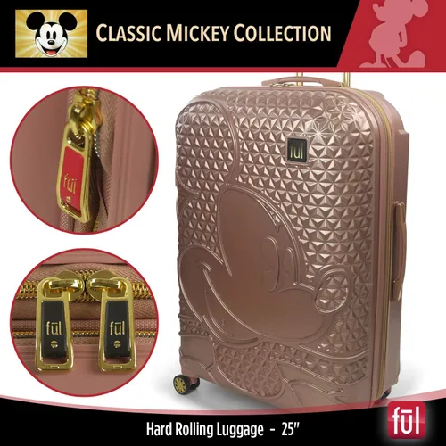 Miniatura 6 de FUL Disney Mickey Mouse - Maleta rígida con ruedas giratorias Oro Rosa Disney Mickey Mouse - Maleta rígida con ruedas giratorias